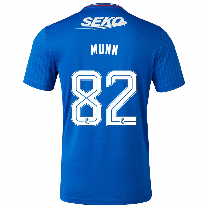 Men Football Mason Munn #82 Blue Home Jersey 2023/24 T-Shirt