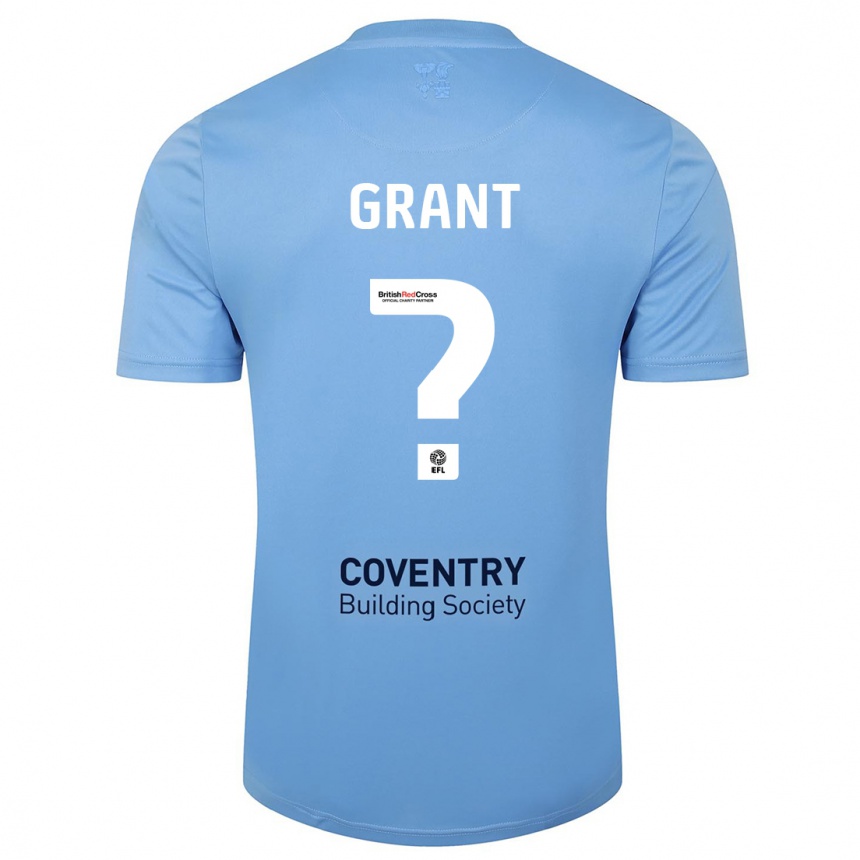 Men Football Rio Grant #0 Sky Blue Home Jersey 2023/24 T-Shirt