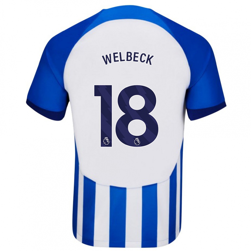 Men Football Danny Welbeck #18 Blue Home Jersey 2023/24 T-Shirt