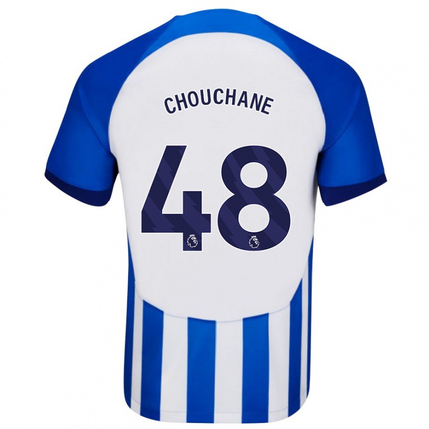 Men Football Samy Chouchane #48 Blue Home Jersey 2023/24 T-Shirt