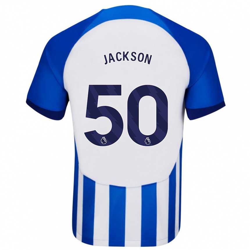 Men Football Ben Jackson #50 Blue Home Jersey 2023/24 T-Shirt