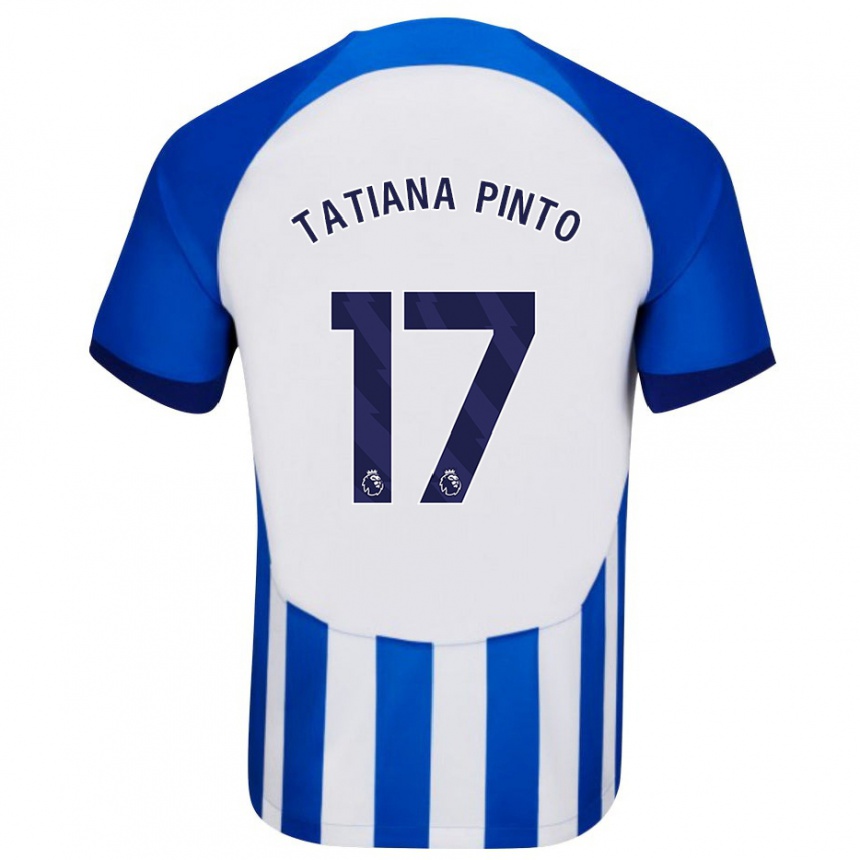 Men Football Tatiana Vanessa Ferreira Pinto #17 Blue Home Jersey 2023/24 T-Shirt