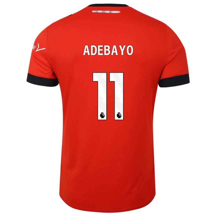 Men Football Elijah Adebayo #11 Red Home Jersey 2023/24 T-Shirt