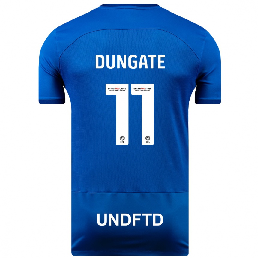 Men Football Katie Dungate #11 Blue Home Jersey 2023/24 T-Shirt