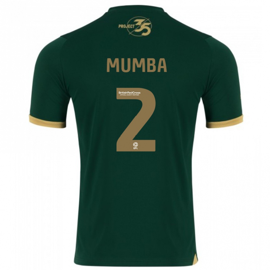 Men Football Bali Mumba #2 Green Home Jersey 2023/24 T-Shirt