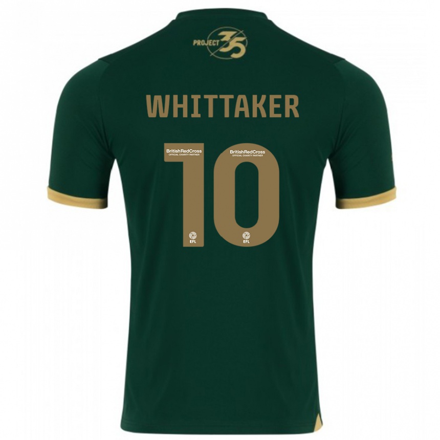 Men Football Morgan Whittaker #10 Green Home Jersey 2023/24 T-Shirt