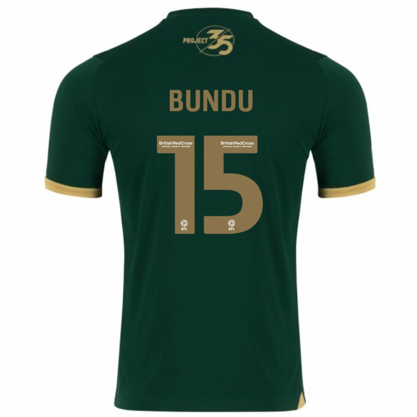 Men Football Mustapha Bundu #15 Green Home Jersey 2023/24 T-Shirt