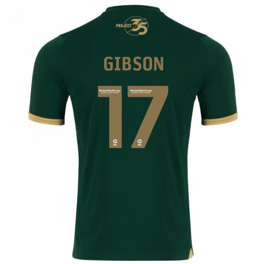 Men Football Lewis Gibson #17 Green Home Jersey 2023/24 T-Shirt