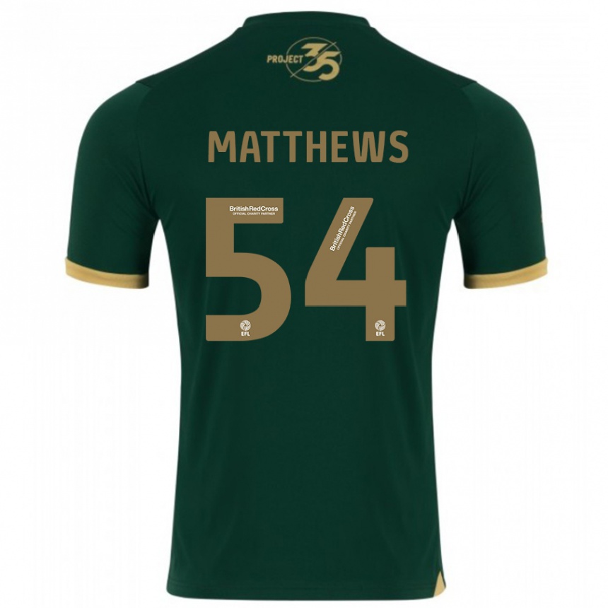 Men Football Jack Matthews #54 Green Home Jersey 2023/24 T-Shirt