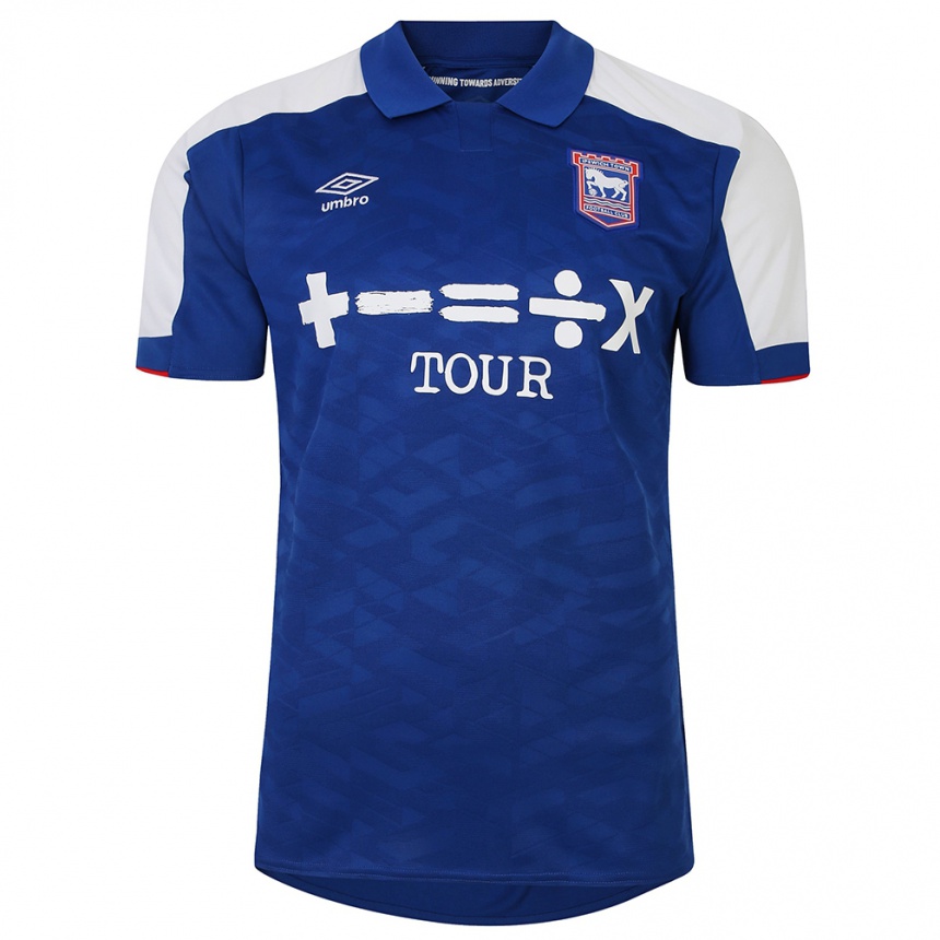 Men Football Your Name #0 Blue Home Jersey 2023/24 T-Shirt