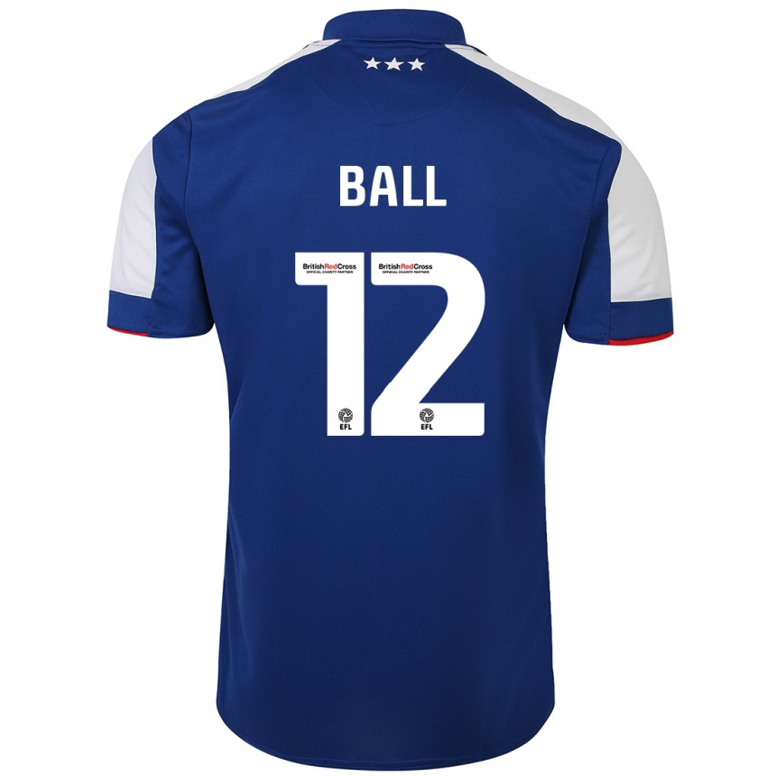 Men Football Dominic Ball #12 Blue Home Jersey 2023/24 T-Shirt