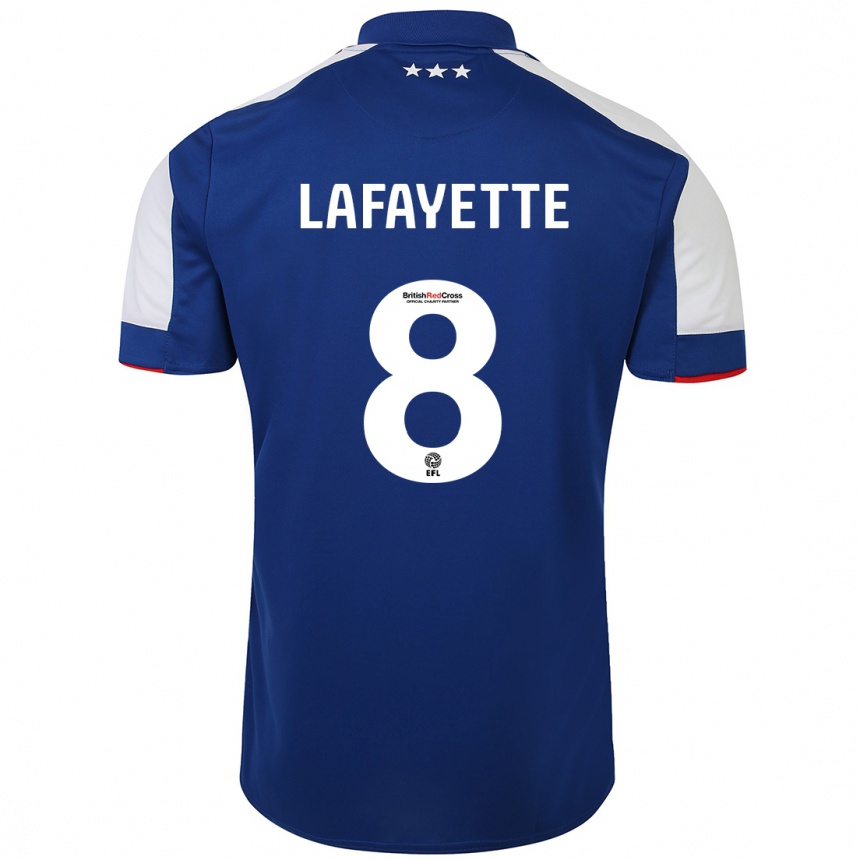 Men Football Abbie Lafayette #8 Blue Home Jersey 2023/24 T-Shirt