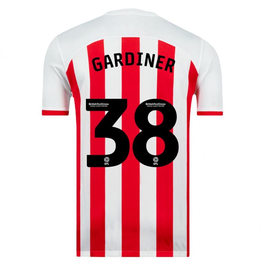 Men Football Harry Gardiner #38 White Home Jersey 2023/24 T-Shirt