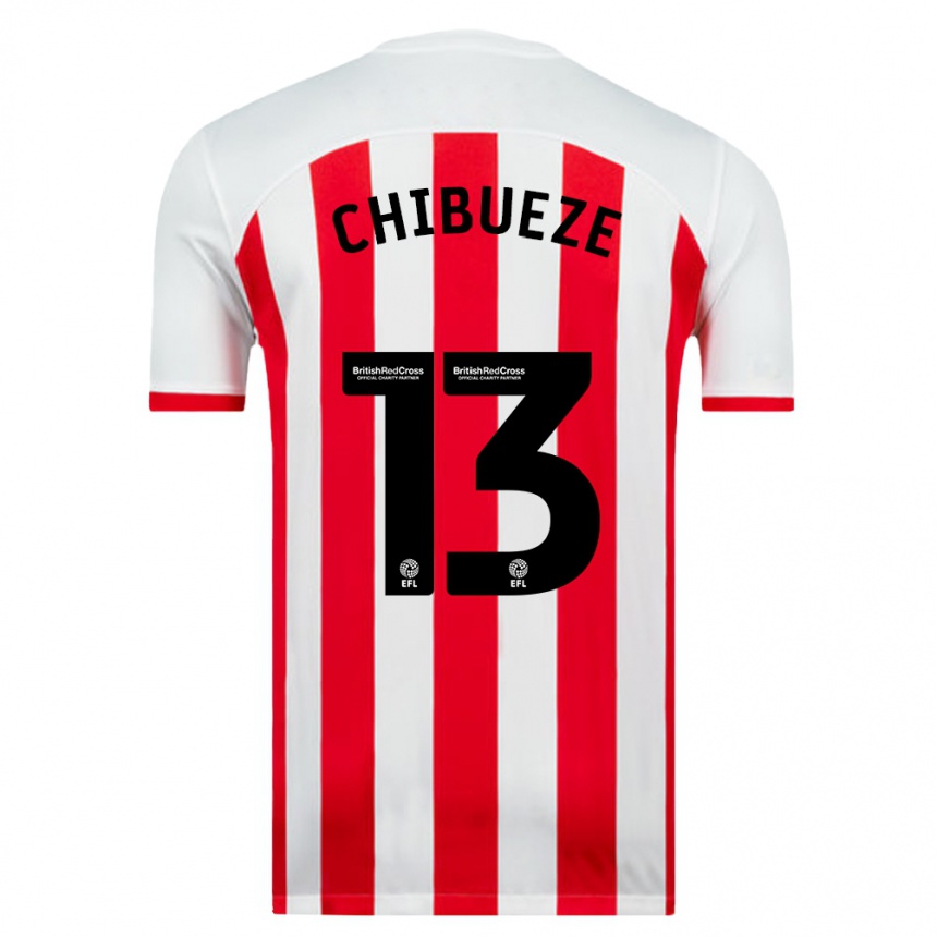Men Football Kelechi Chibueze #13 White Home Jersey 2023/24 T-Shirt