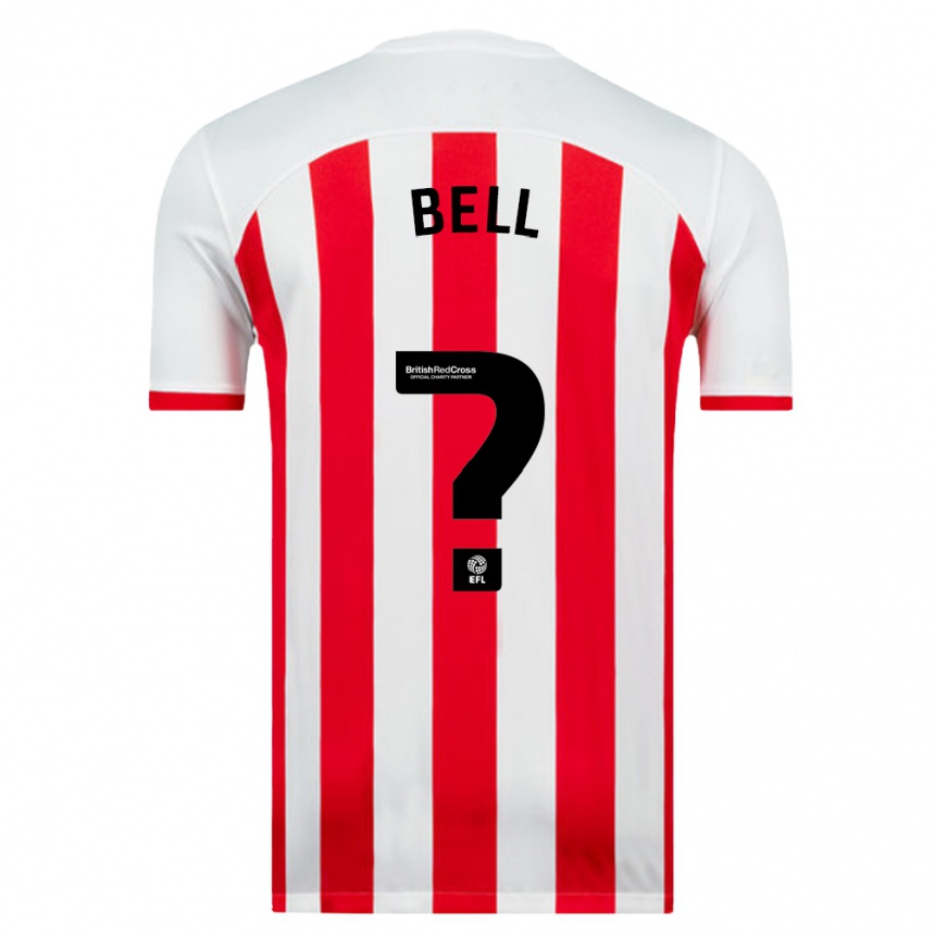 Men Football Luke Bell #0 White Home Jersey 2023/24 T-Shirt