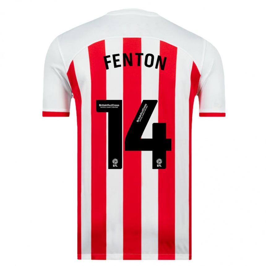 Men Football Natasha Fenton #14 White Home Jersey 2023/24 T-Shirt