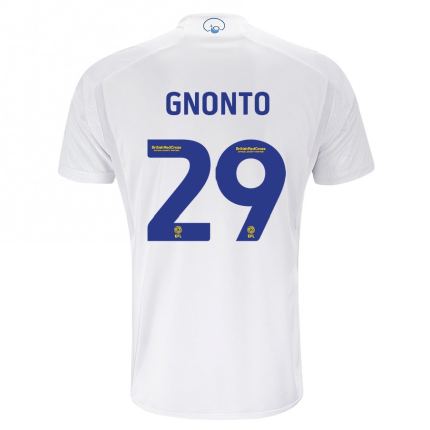 Men Football Wilfried Gnonto #29 White Home Jersey 2023/24 T-Shirt