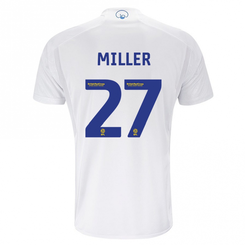 Men Football Amari Miller #27 White Home Jersey 2023/24 T-Shirt