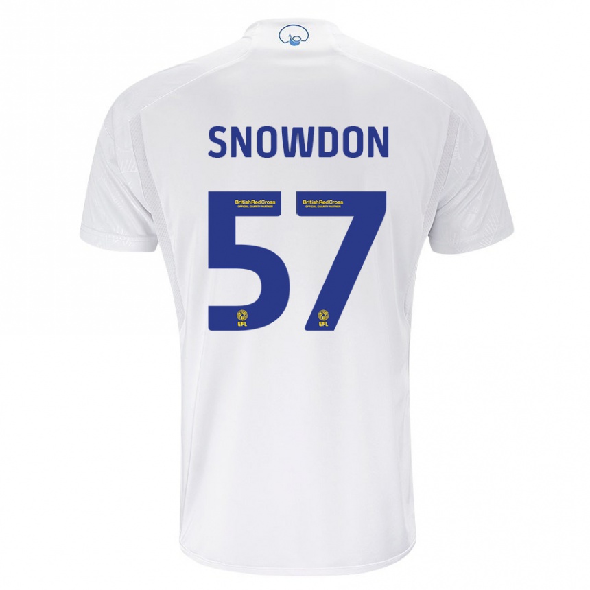 Men Football Joe Snowdon #57 White Home Jersey 2023/24 T-Shirt