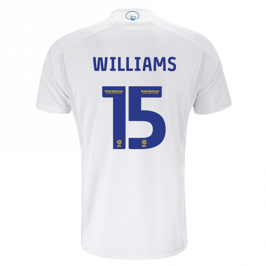 Men Football Paige Williams #15 White Home Jersey 2023/24 T-Shirt