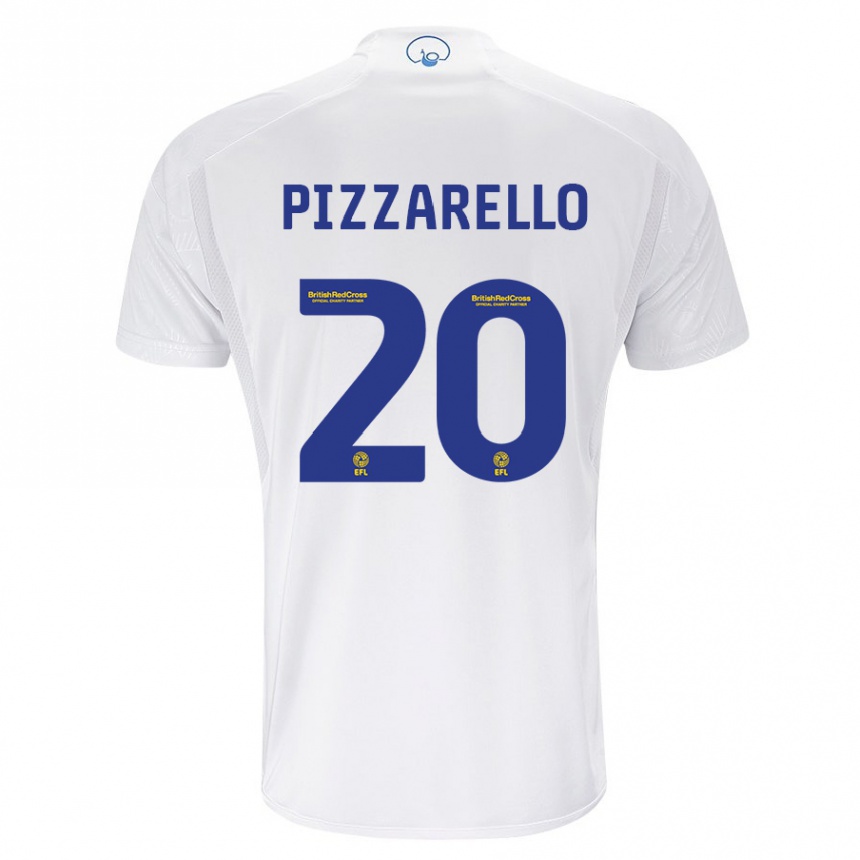 Men Football Charlyann Pizzarello #20 White Home Jersey 2023/24 T-Shirt