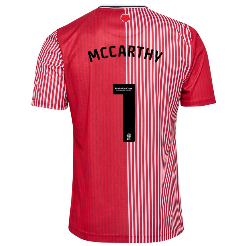 Men Football Alex Mccarthy #1 Red Home Jersey 2023/24 T-Shirt