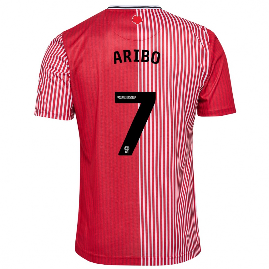 Men Football Joe Aribo #7 Red Home Jersey 2023/24 T-Shirt