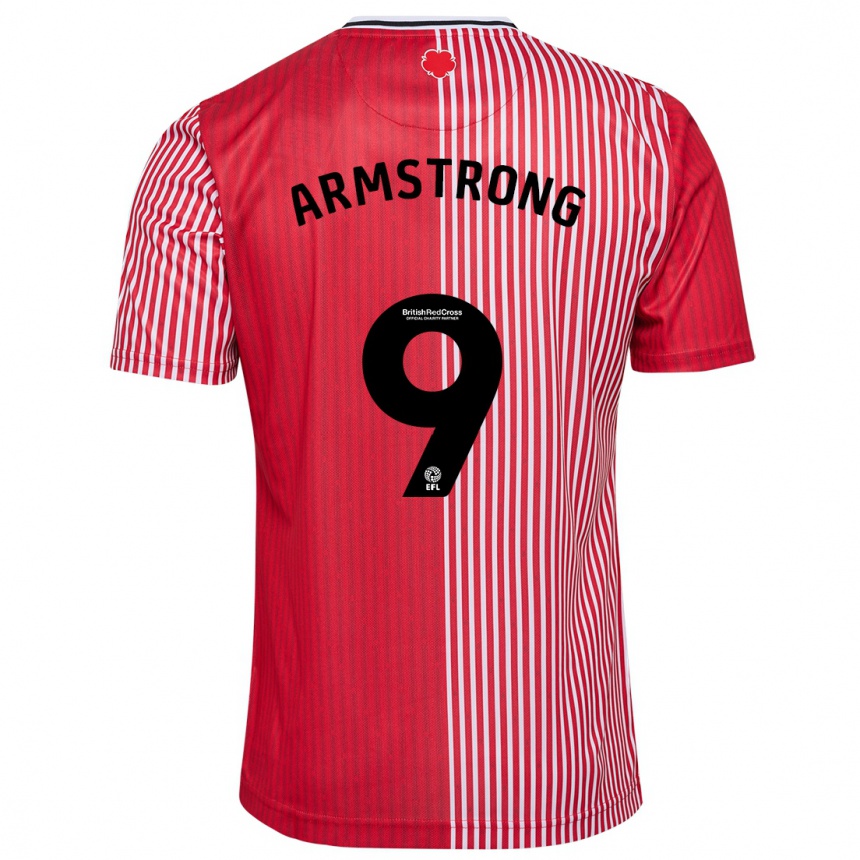 Men Football Adam Armstrong #9 Red Home Jersey 2023/24 T-Shirt