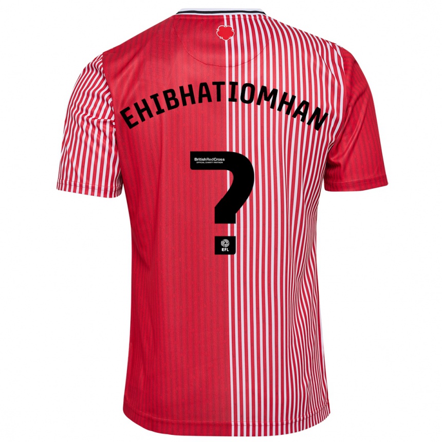 Men Football Princewill Ehibhatiomhan #0 Red Home Jersey 2023/24 T-Shirt