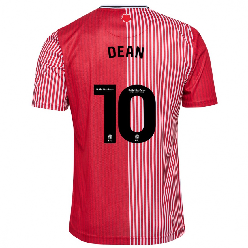 Men Football Rianna Dean #10 Red Home Jersey 2023/24 T-Shirt