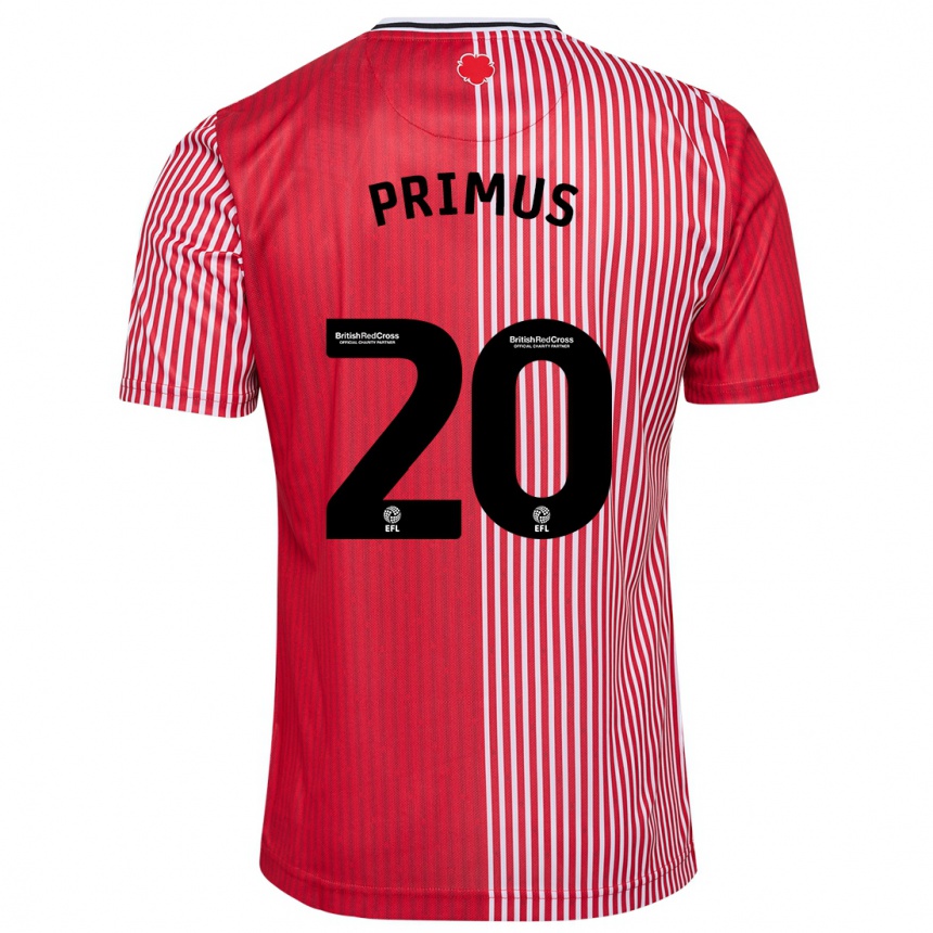 Men Football Atlanta Primus #20 Red Home Jersey 2023/24 T-Shirt