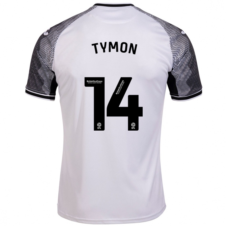 Men Football Josh Tymon #14 White Home Jersey 2023/24 T-Shirt