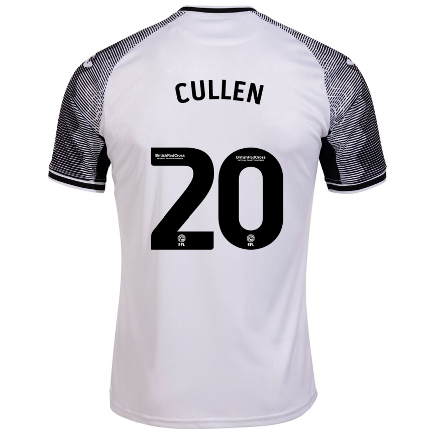 Men Football Liam Cullen #20 White Home Jersey 2023/24 T-Shirt