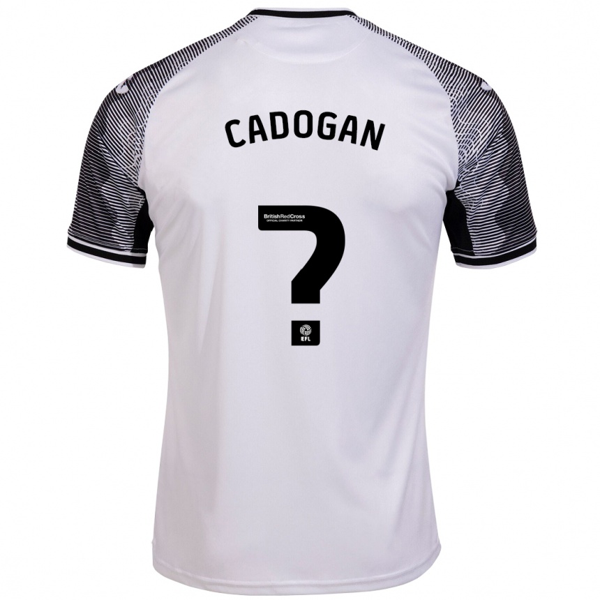 Men Football Maliq Cadogan #0 White Home Jersey 2023/24 T-Shirt