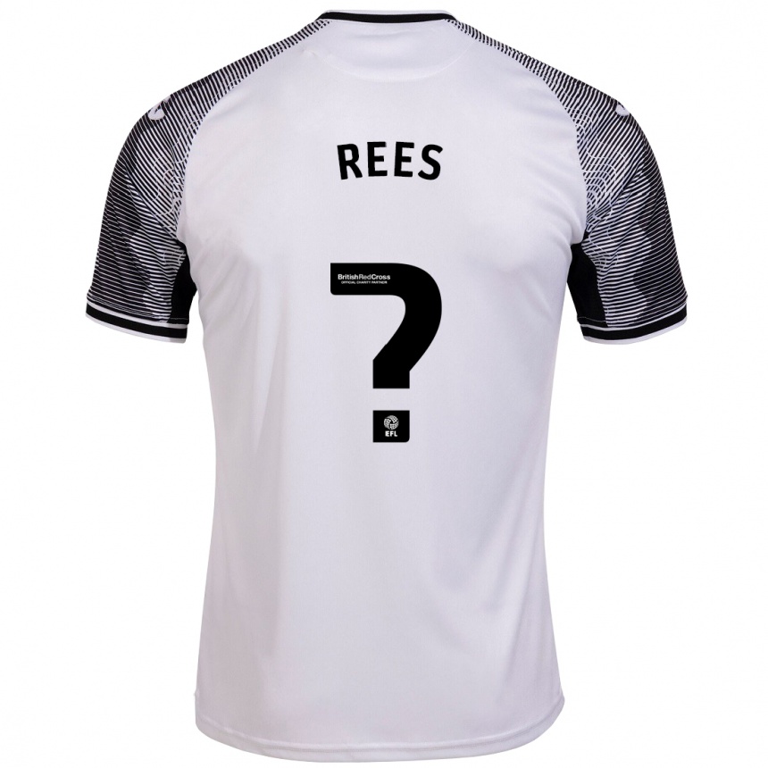 Men Football Harvey Rees #0 White Home Jersey 2023/24 T-Shirt