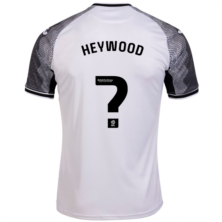 Men Football Carter Heywood #0 White Home Jersey 2023/24 T-Shirt