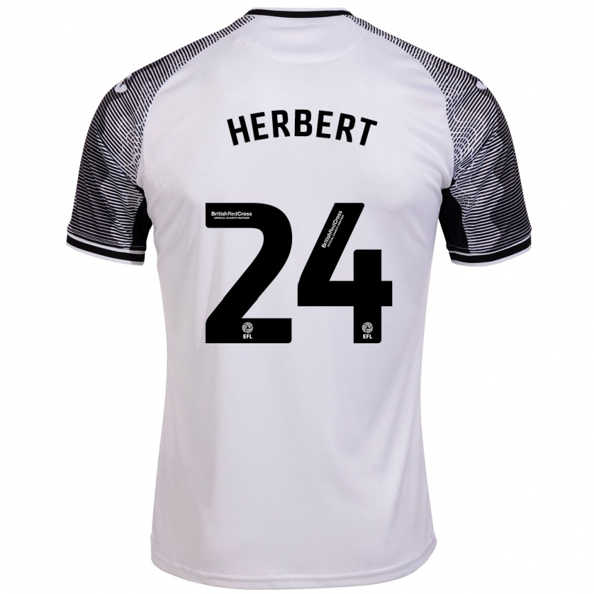 Men Football Chelsea Herbert #24 White Home Jersey 2023/24 T-Shirt