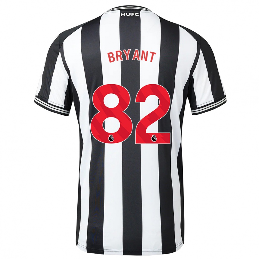 Men Football Thomas Bryant #82 Black White Home Jersey 2023/24 T-Shirt