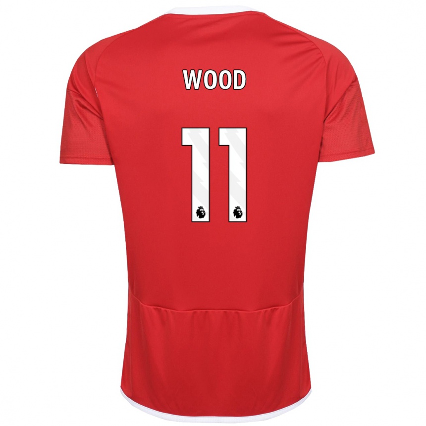 Men Football Chris Wood #11 Red Home Jersey 2023/24 T-Shirt