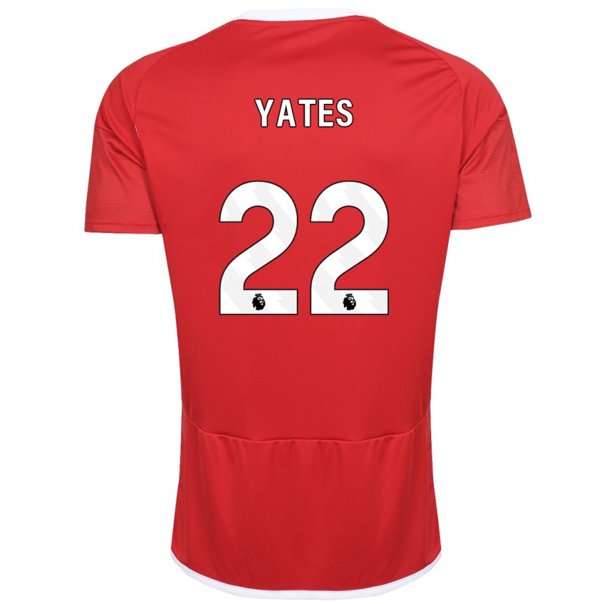 Men Football Ryan Yates #22 Red Home Jersey 2023/24 T-Shirt