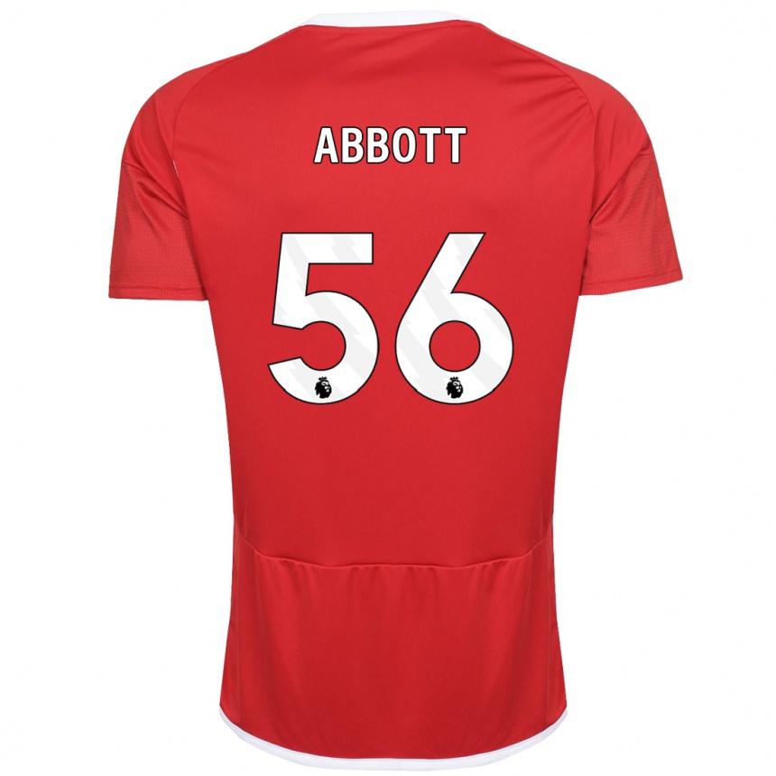 Men Football Zach Abbott #56 Red Home Jersey 2023/24 T-Shirt