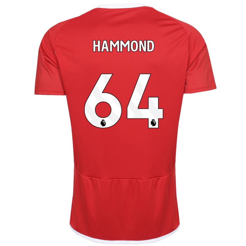 Men Football Ben Hammond #64 Red Home Jersey 2023/24 T-Shirt