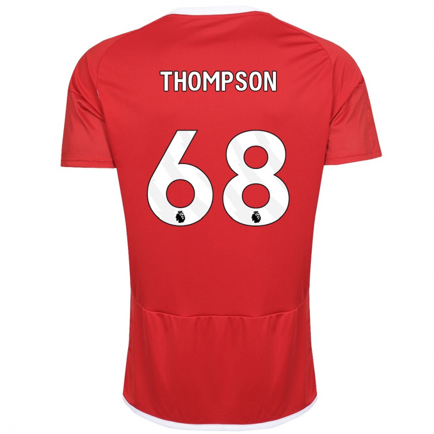 Men Football Jack Thompson #68 Red Home Jersey 2023/24 T-Shirt