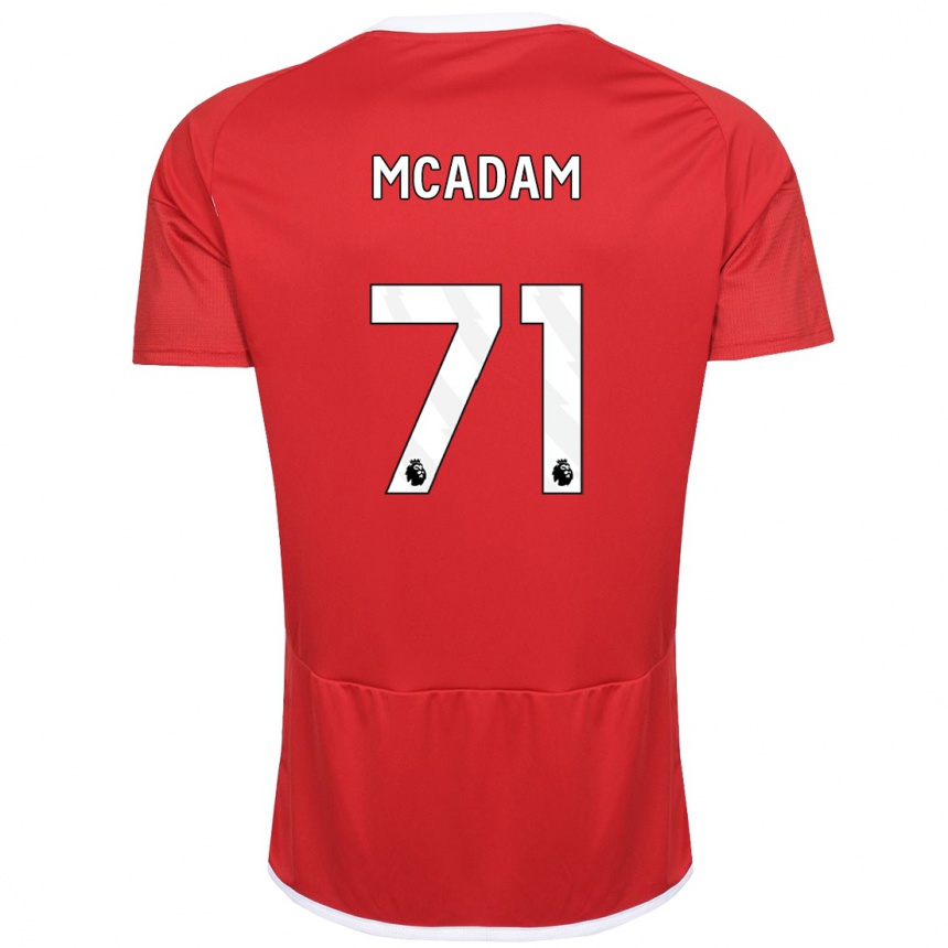 Men Football Kyle Mcadam #71 Red Home Jersey 2023/24 T-Shirt