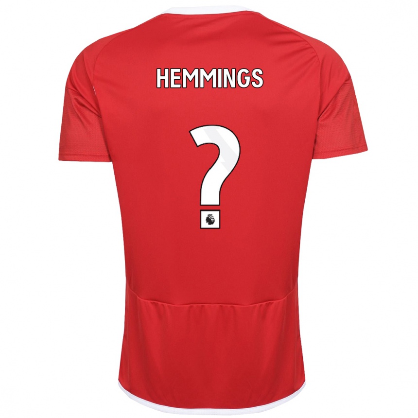 Men Football George Hemmings #0 Red Home Jersey 2023/24 T-Shirt