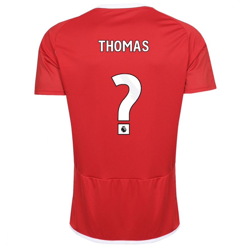 Men Football Tyrese Thomas #0 Red Home Jersey 2023/24 T-Shirt