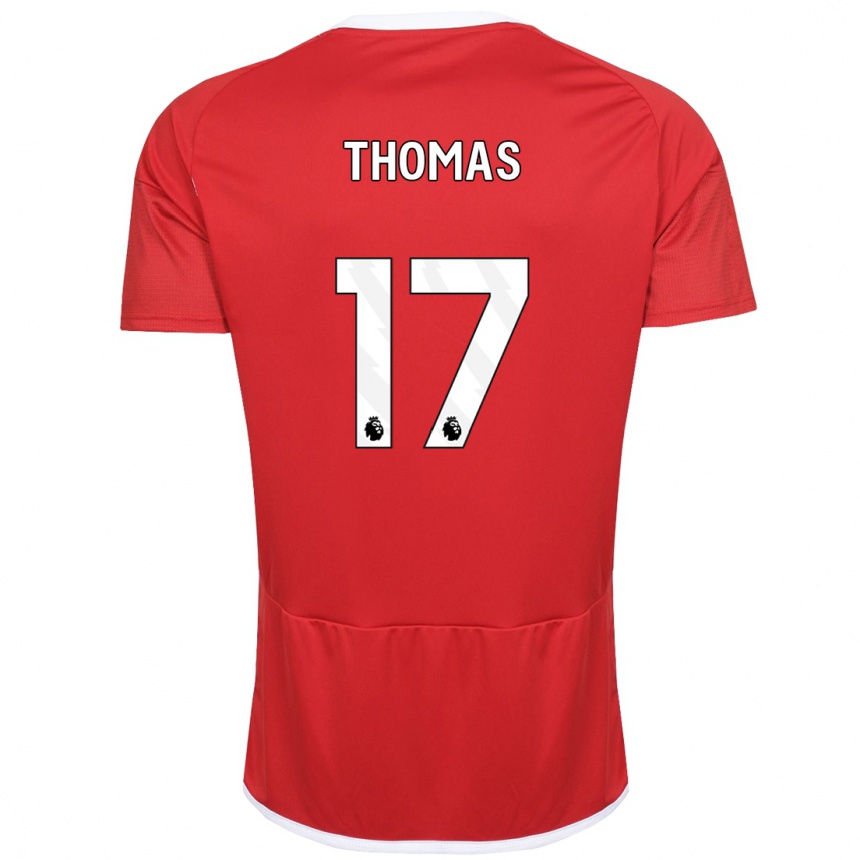 Men Football Freya Thomas #17 Red Home Jersey 2023/24 T-Shirt