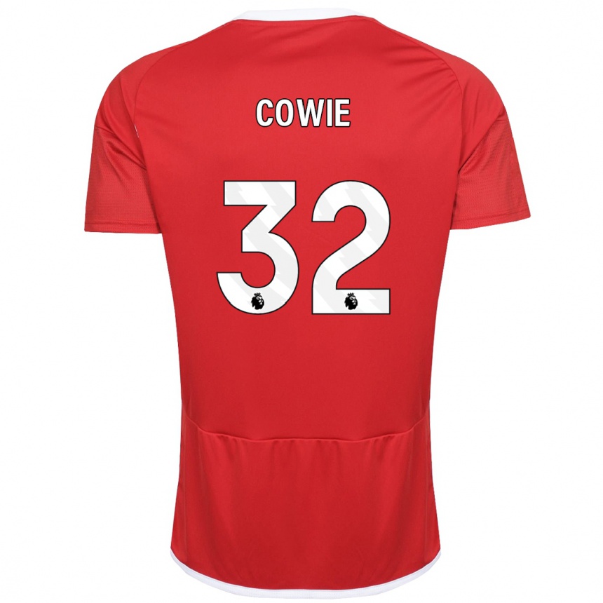 Men Football Abi Cowie #32 Red Home Jersey 2023/24 T-Shirt