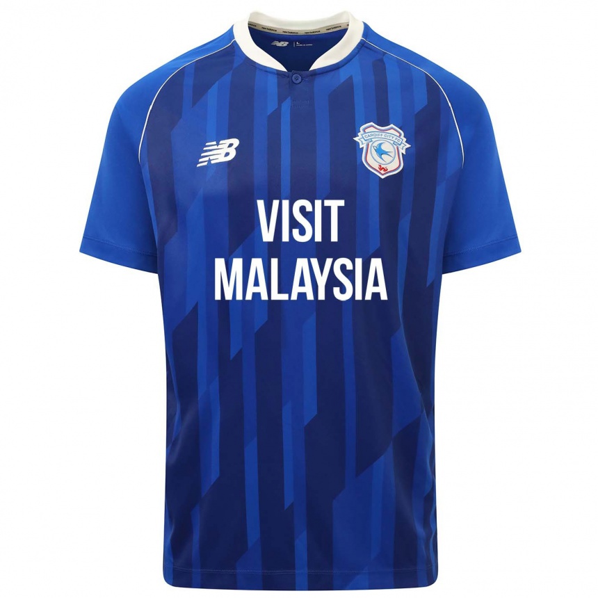 Men Football Your Name #0 Blue Home Jersey 2023/24 T-Shirt