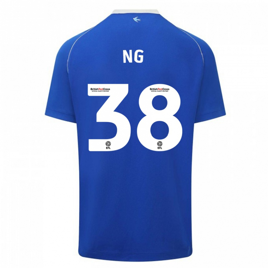 Men Football Perry Ng #38 Blue Home Jersey 2023/24 T-Shirt